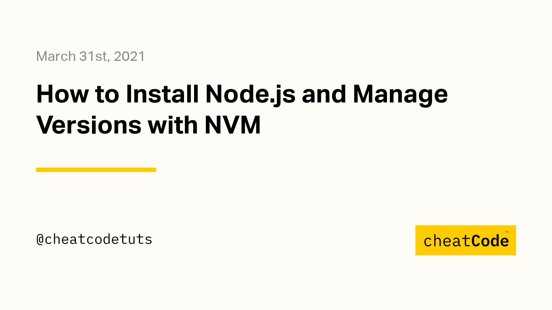 nvm install latest nodejs